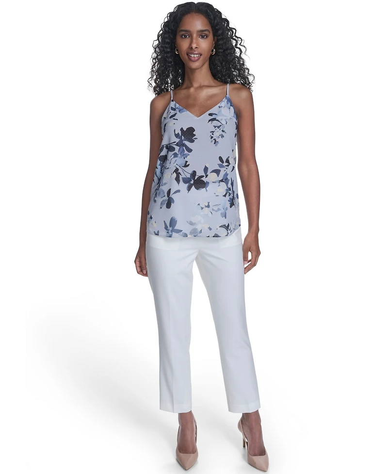 Calvin Klein Women's Printed Metallic Dot Camisole Top