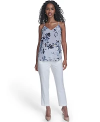 Calvin Klein Women's Printed Metallic Dot Camisole Top