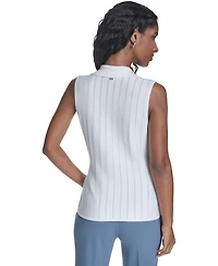 Calvin Klein Women's Sleeveless Collared Sweater