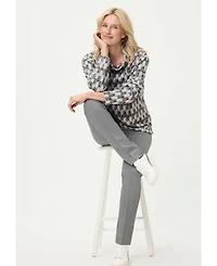 Olsen Women's Geo Jersey Top