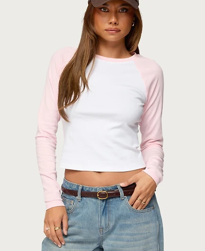 Edikted Women's Raya Long Sleeve T Shirt