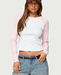 Edikted Women's Raya Long Sleeve T Shirt