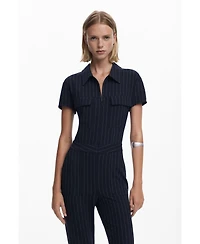 Desigual Women's Pinstripe jumpsuit