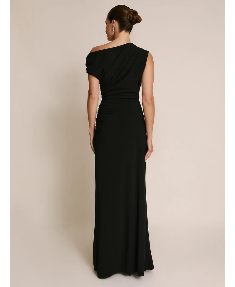 Six Stories Women's Slash Neck Drape Stretch Bridesmaid