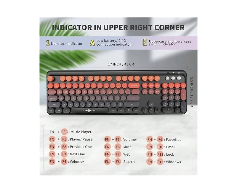 risokeys Wireless Keyboard and Mouse Combo