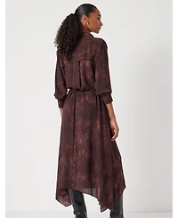 Hush Women's Chiffon Hanky Hem Maxi Dress