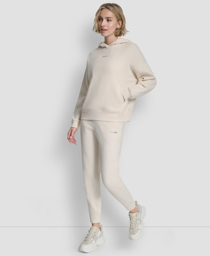 Dkny Women's Metallic Bubble Slim Fit Jogger Pants