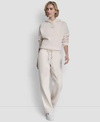 Dkny Women's Metallic Bubble Open Leg Pull-On Pants