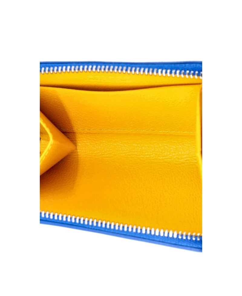 Pre-Owned Goyard Mini Matignon Zip Wallet Coated Canvas with Leather