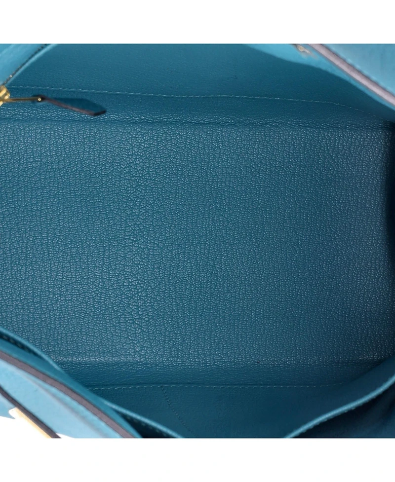 Pre-Owned Hermes Kelly 28 Handbag Togo with Gold Hardware