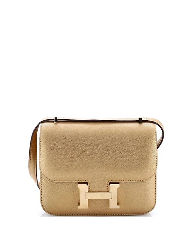Pre-Owned Hermes 18 Constance Nm Bag Metallic Chevre Chamkilight