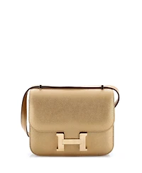 Pre-Owned Hermes 18 Constance Nm Bag Metallic Chevre Chamkilight