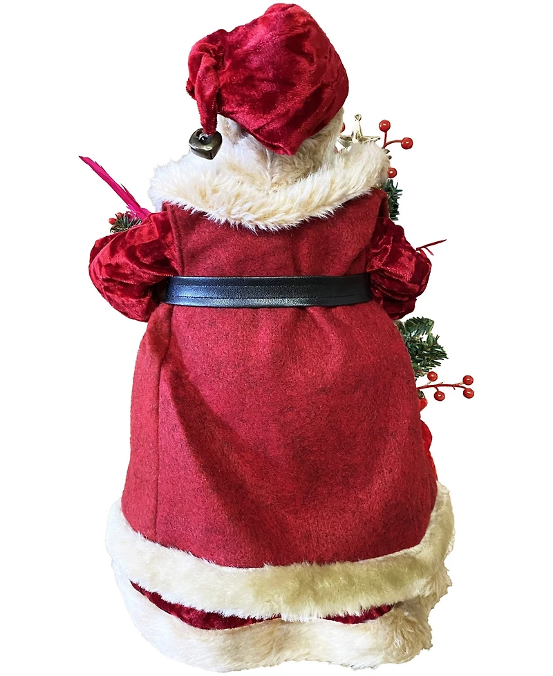 Santa's Workshop 15" Cardinals in a Tree Santa Claus