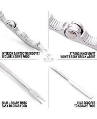 Zulay Kitchen 10 Piece Crab Crackers and Tools Set - Cracks Small to Large Pieces