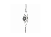 Peugeot Womens Silver colored Wire Watch with Black dial
