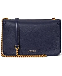 Lauren Ralph Lauren Bradley Small Pebbled Leather Crossbody Wallet
