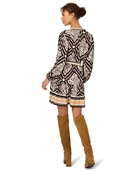 Adrianna Women's Printed V-Neck Dress