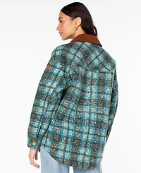 Roxy Women's Overlander Plaid Long-Sleeve Jacket