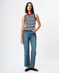 French Connection Women's Striped Sleeveless Top