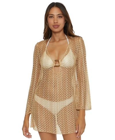 Becca Women's Crocheted Cover-Up Dress