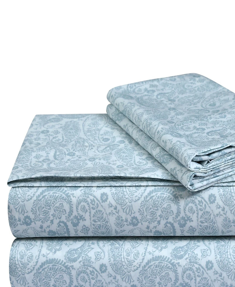 Tribeca Living 300-Thread Count Cotton -Pc. Extra Deep Pocket Sheet Set
