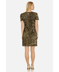 Yumi Women's Sequin Tunic Mini Dress