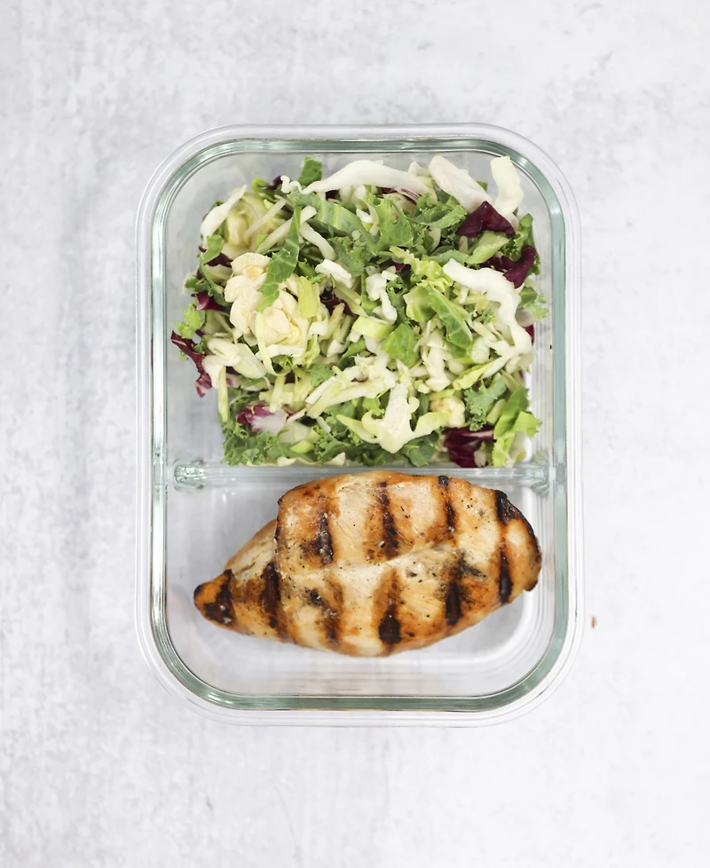 Sedona Kitchen 2-Pack Divided Glass Storage Set