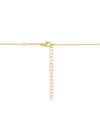 Unwritten Mother of Pearl Gold Plated Cross Pendant Necklace