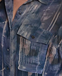 Dkny Women's Printed Long Sleeve Shirt