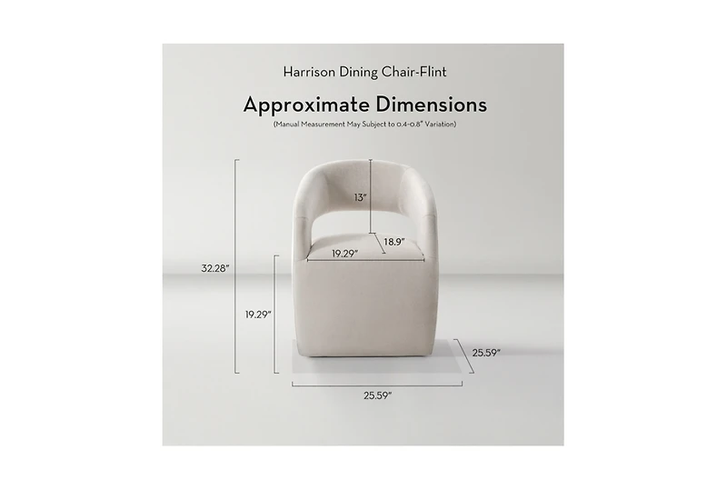 Z Gallerie Harrison Dining Chair-Flint