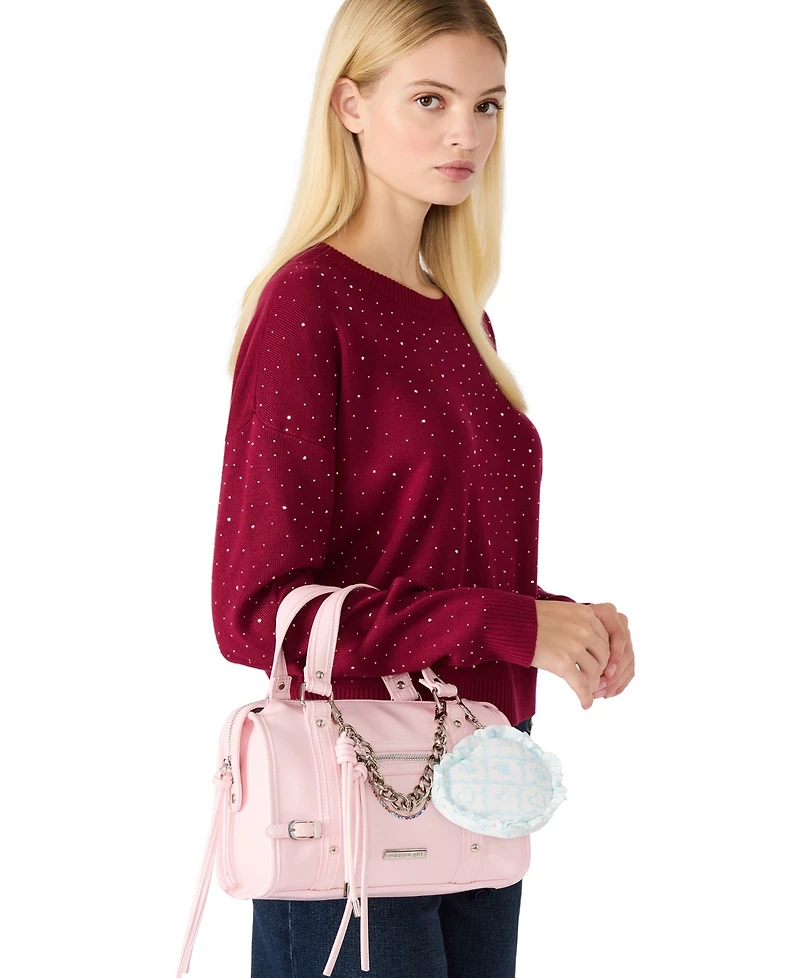 Madden Girl Heart Pom and Cherry Bag Charms