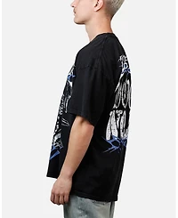 Loiter Men's mnml Faded Print Flannel Shirt