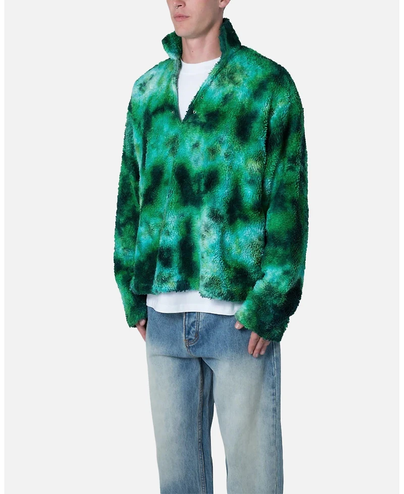 Loiter Men's Tie Dye Sherpa Pullover Sweater