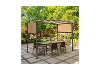 Aecojoy 9'x12' Outdoor Pergola Metal Patio Gazebos