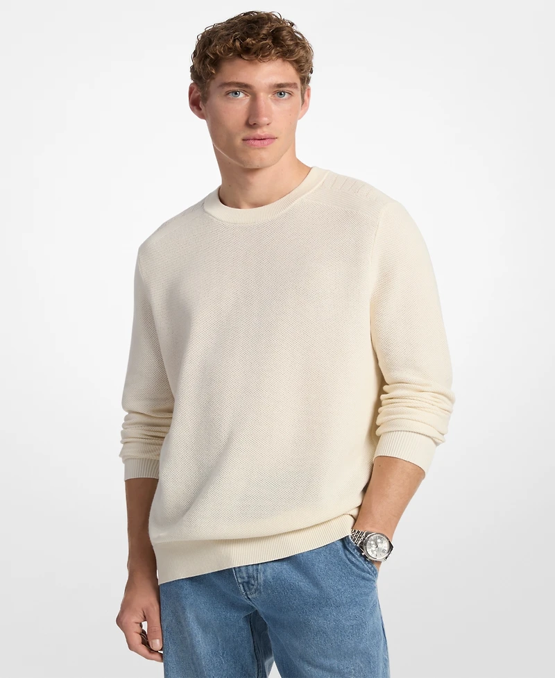 Michael Kors Men's Mouline Textured Crewneck Sweater