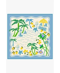 Jessie Zhao New York Capri Impression Double Sided Silk Scarf