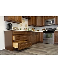Casainc W24" X H34.5" D24" Kitchen Cabinet Floor Base With 3 Drawers