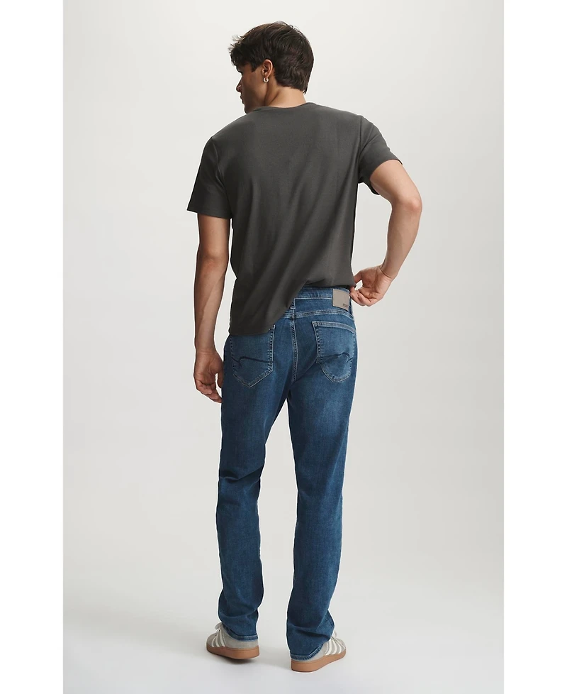 Mavi Jeans Men's Mavi Zach Straight Leg In Dark Brushed Feather Blue