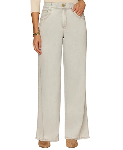 Democracy Women's Double Yoke Wide-Leg Jeans