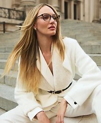 Anne Klein Women's Open-Front Long-Sleeve Cardigan