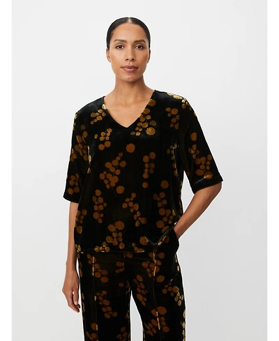 Masai Copenhagen Women's Estela V-Neck Short Sleeve Blouse