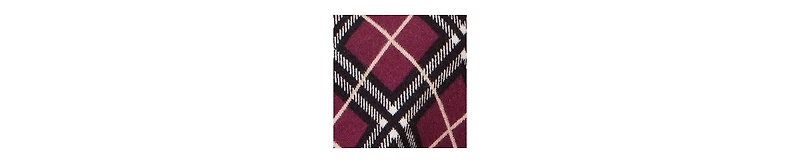 Yumi Women's Argyle Check Relaxed Sweater