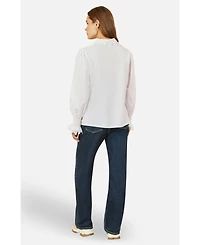 Yumi Women's Lace Trim Shirt