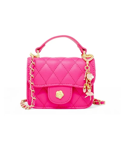 Zomi Gems Tiny Quilted Ballet Charm Handbag