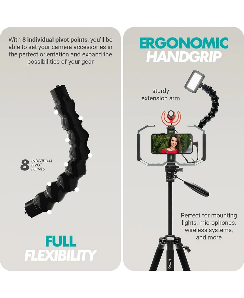 Movo Uwa-8 Articulating Camera Rig Extension Mount