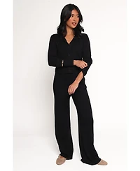 Petal and Pup Women's Elliot Knitted Pant Set - Black