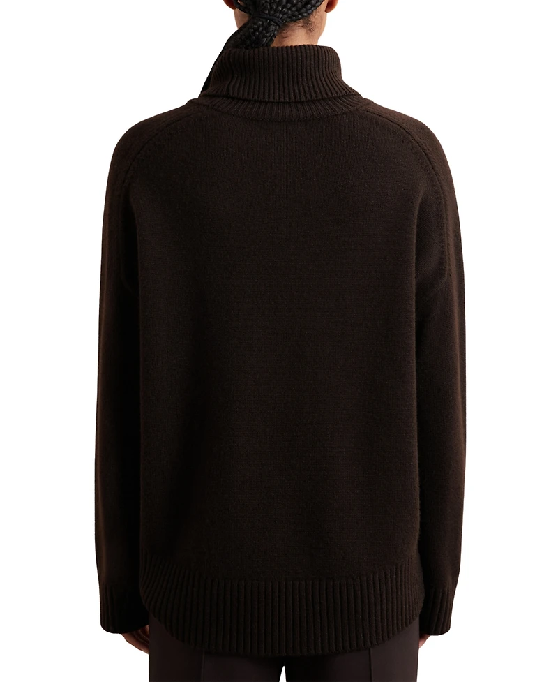 Reiss Women's Wool-Cashmere Roll-Neck Sweater
