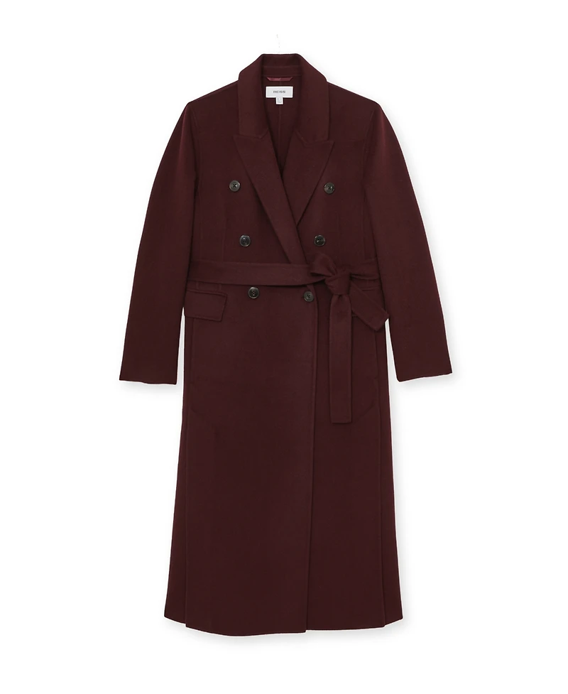 Reiss Women's Double-Breasted Blindseam Wool-Blend Coat