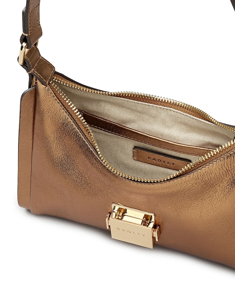 Radley London Sloane Mews Metallic Small Zip Top Shoulder Bag
