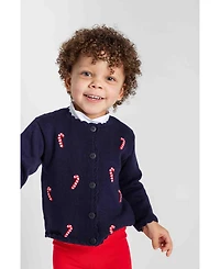 Florence Eiseman Baby Girls Tops Sweater With Candy Canes